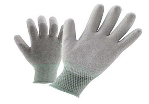 ถุงมือปาล์มฟิต Esd white palm fit gloves bsc
